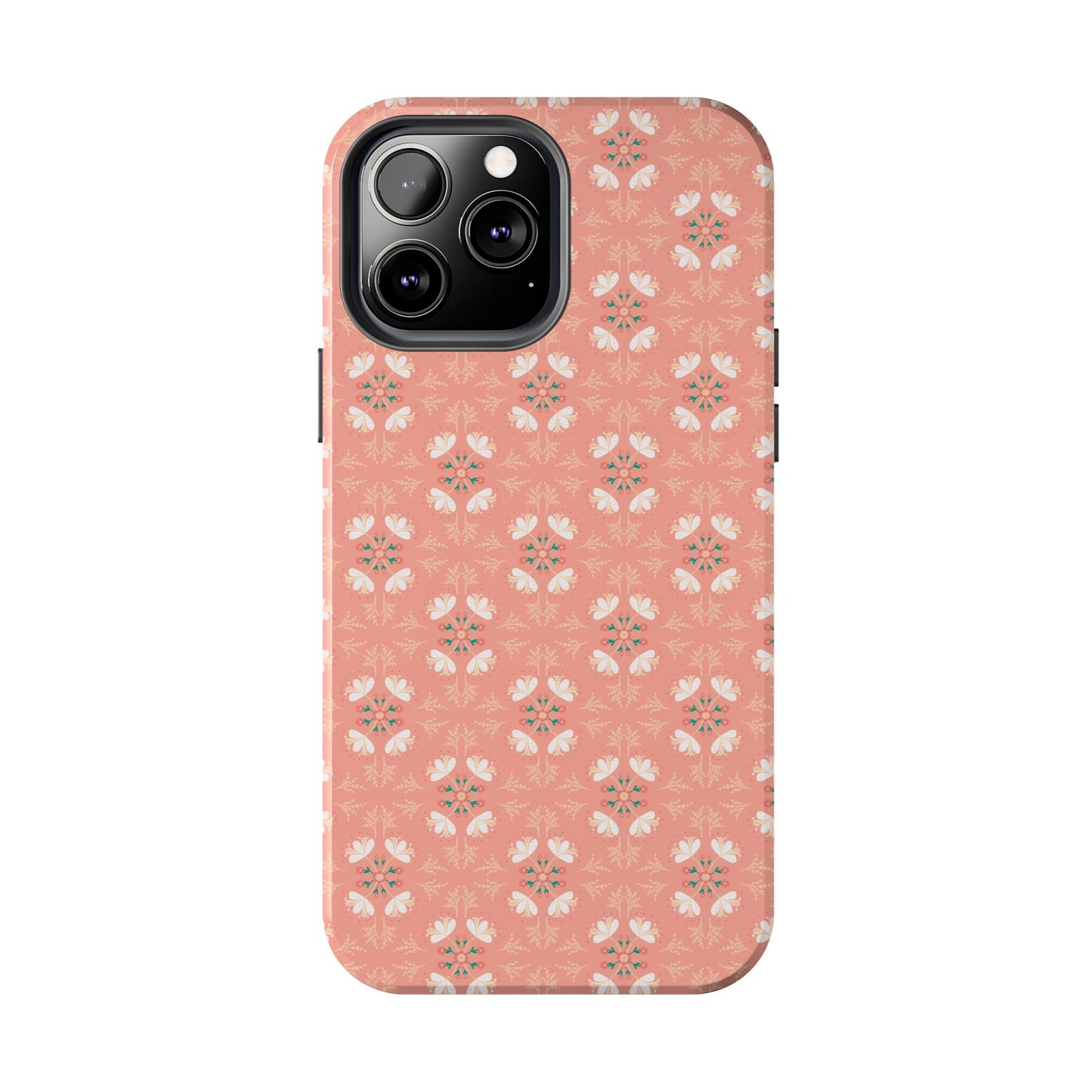 Pink Floral Tough Phone Cases