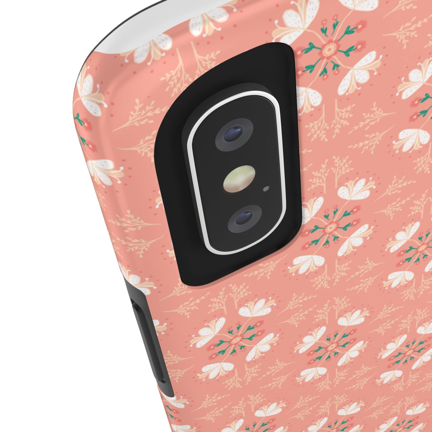 Pink Floral Tough Phone Cases