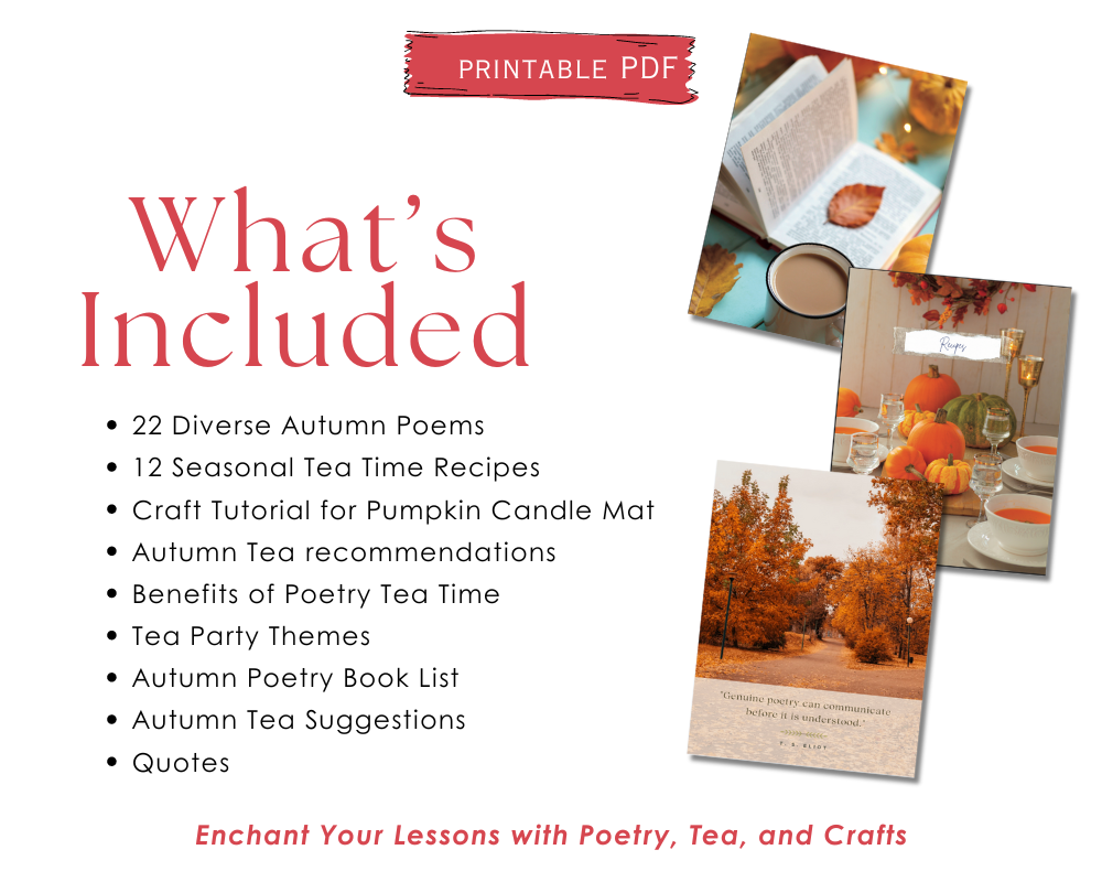 Autumn Poetry Tea Time PDF | Morning Basket