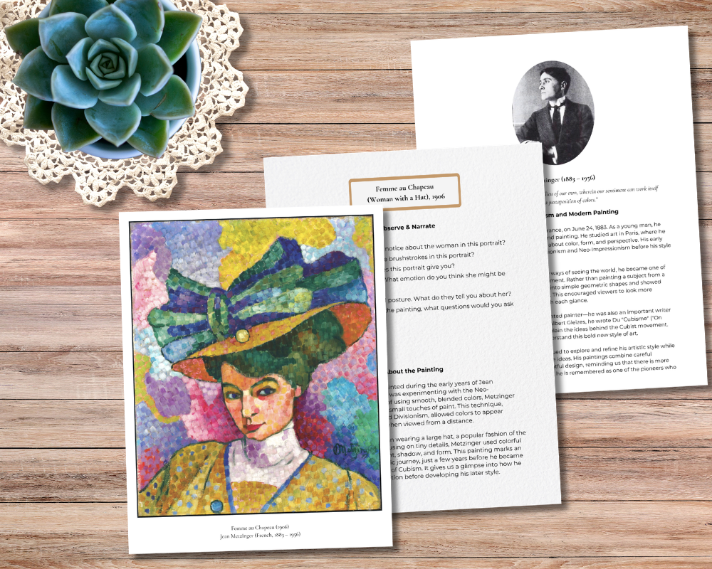 Pointillism Picture Study + Printable Art