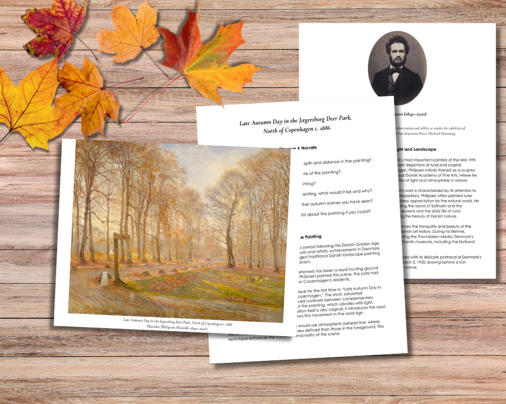 Autumn Impressionist Picture Study + Printable Art