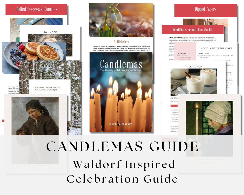 Candlemas Celebration Guide PDF | Crafts, Recipes, Poems | Waldorf Homeschool