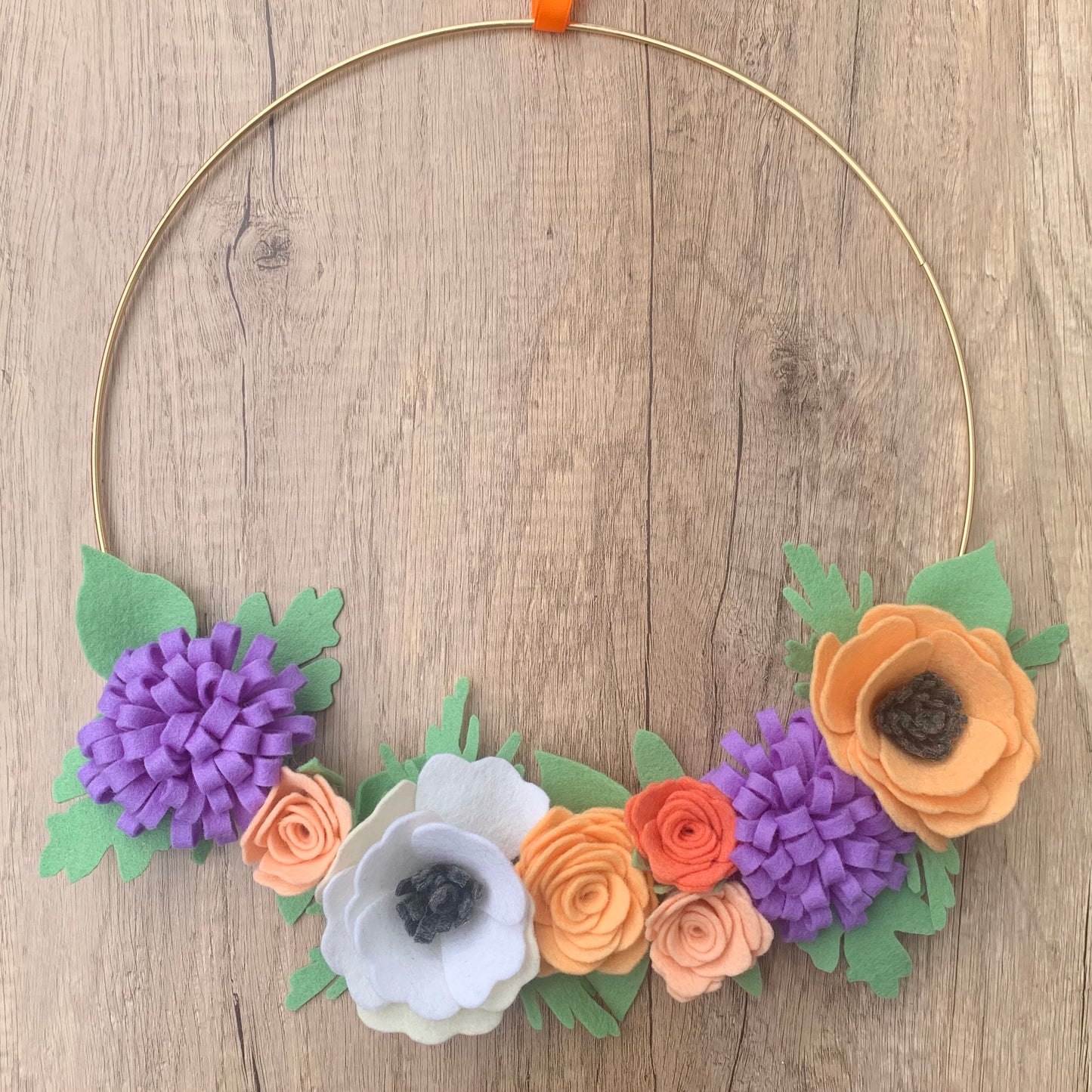 Felt Flower Wreath Tutorial PDF