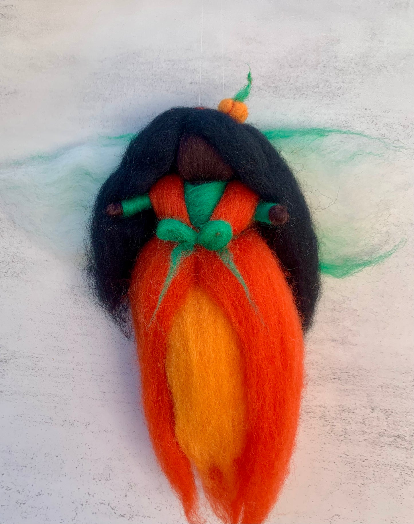 Black Pumpkin Wool Fairy