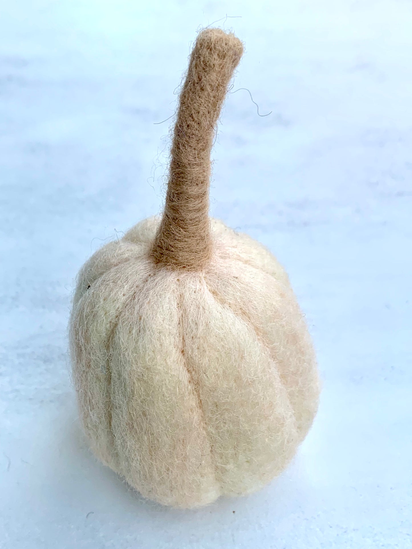 Felted Pale Peach Pumpkin