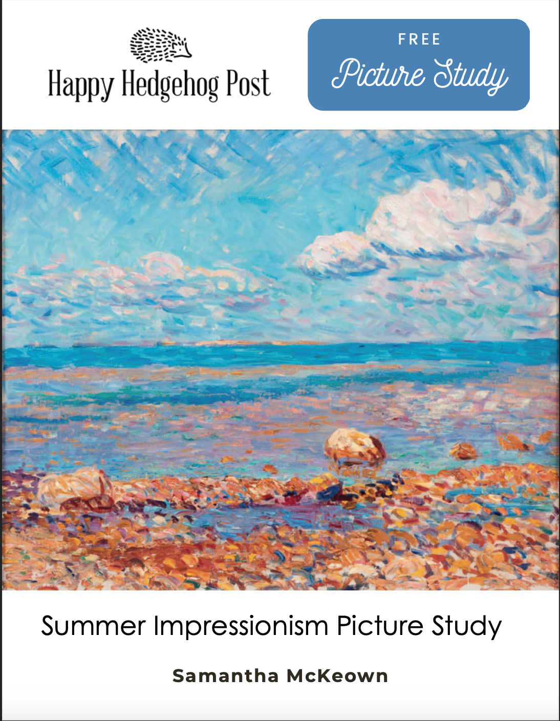 Sample Summer Impressionist Picture Study + Printable Art