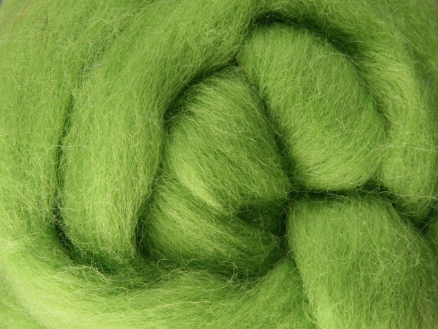 Lime NZ Corriedale Wool Roving