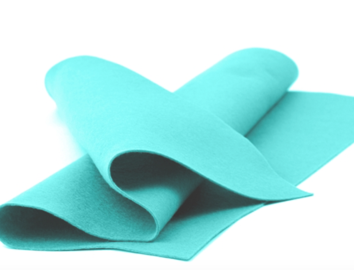 Robin's Egg Merino Wool Felt Sheet
