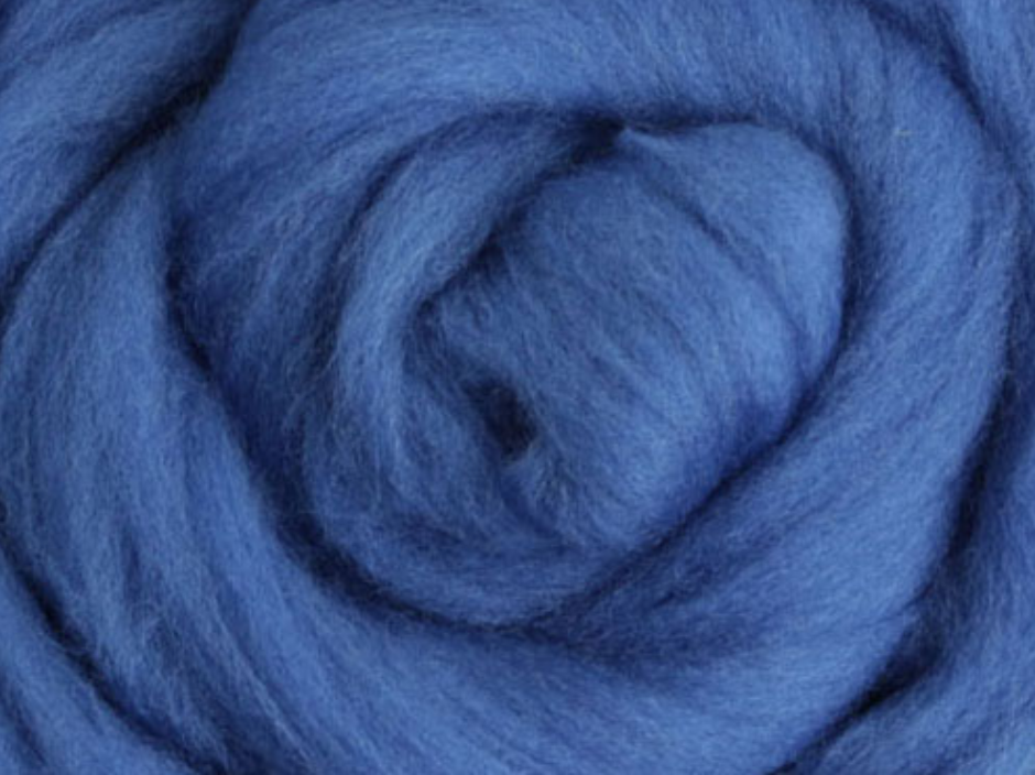 Classic Blue NZ Corriedale Wool Roving