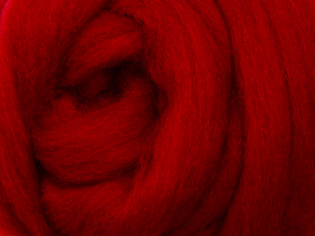 Cherry NZ Corriedale Wool Roving
