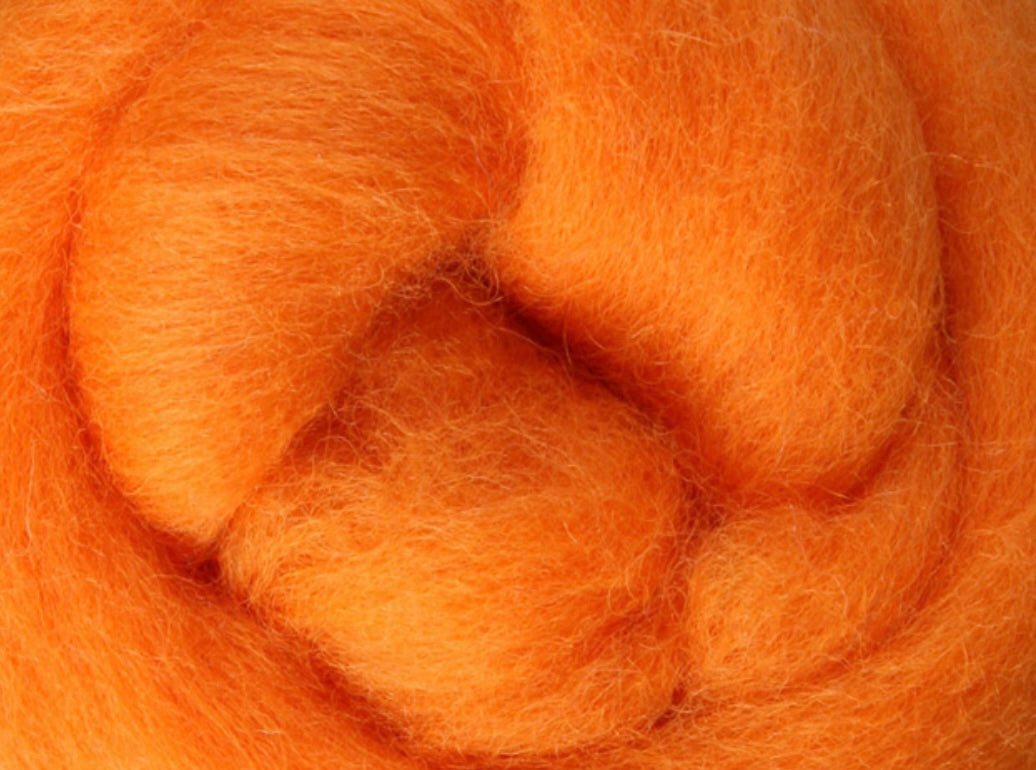 Tangerine NZ Corriedale Wool Roving