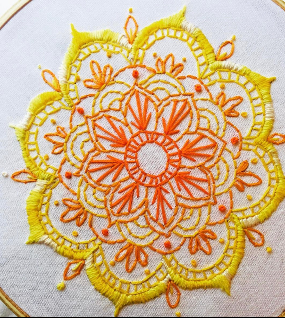 Sunny Mandala Embroidery Kit