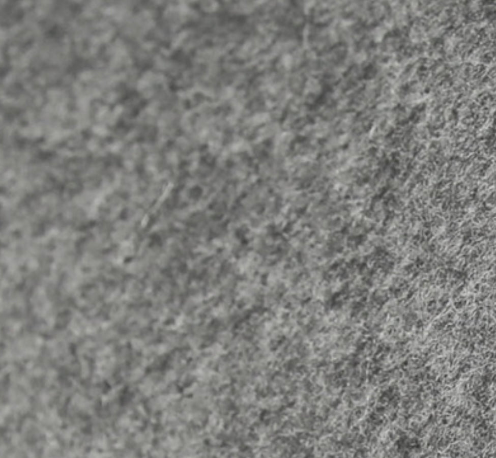 Heather Charcoal Merino Wool Felt Sheet