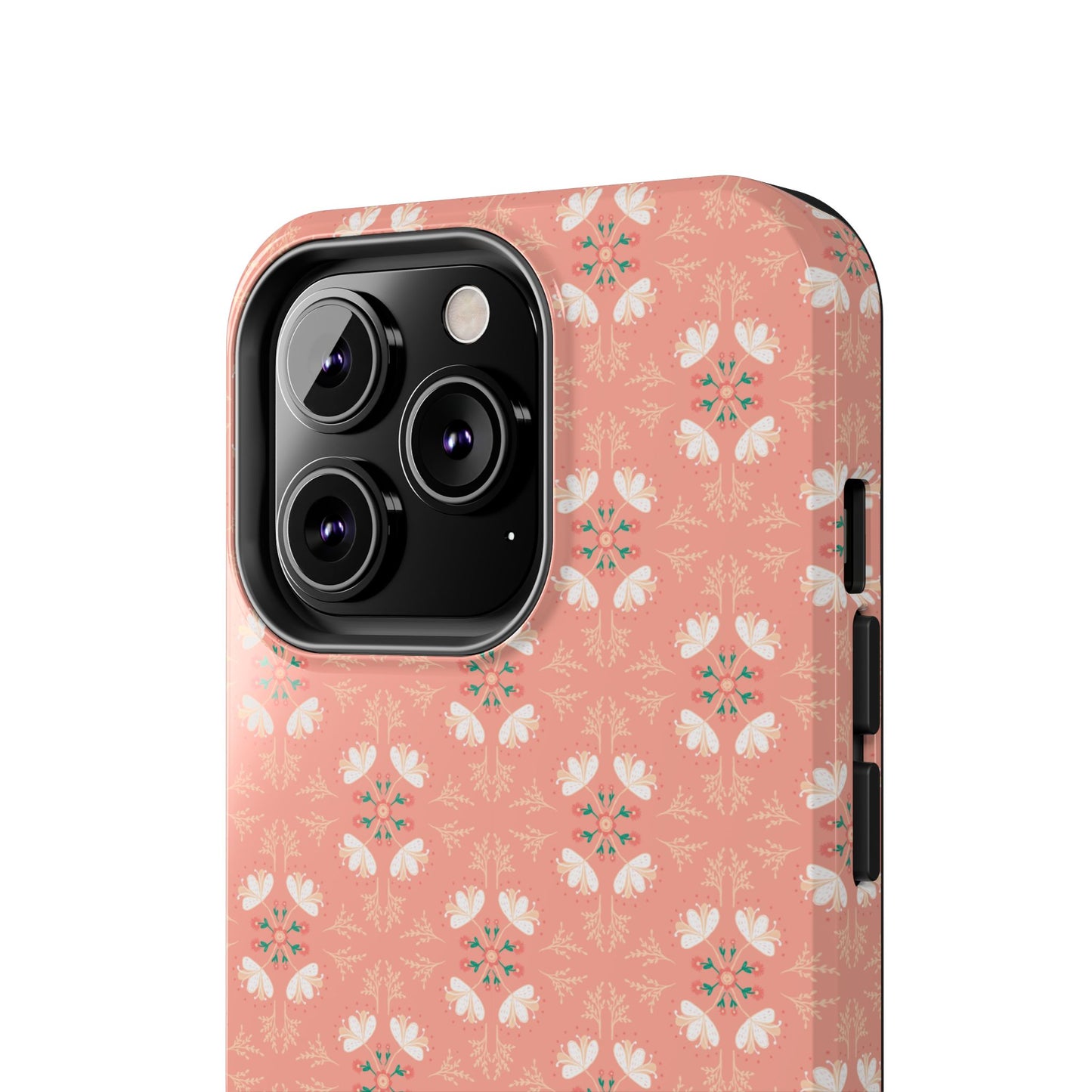 Pink Floral Tough Phone Cases