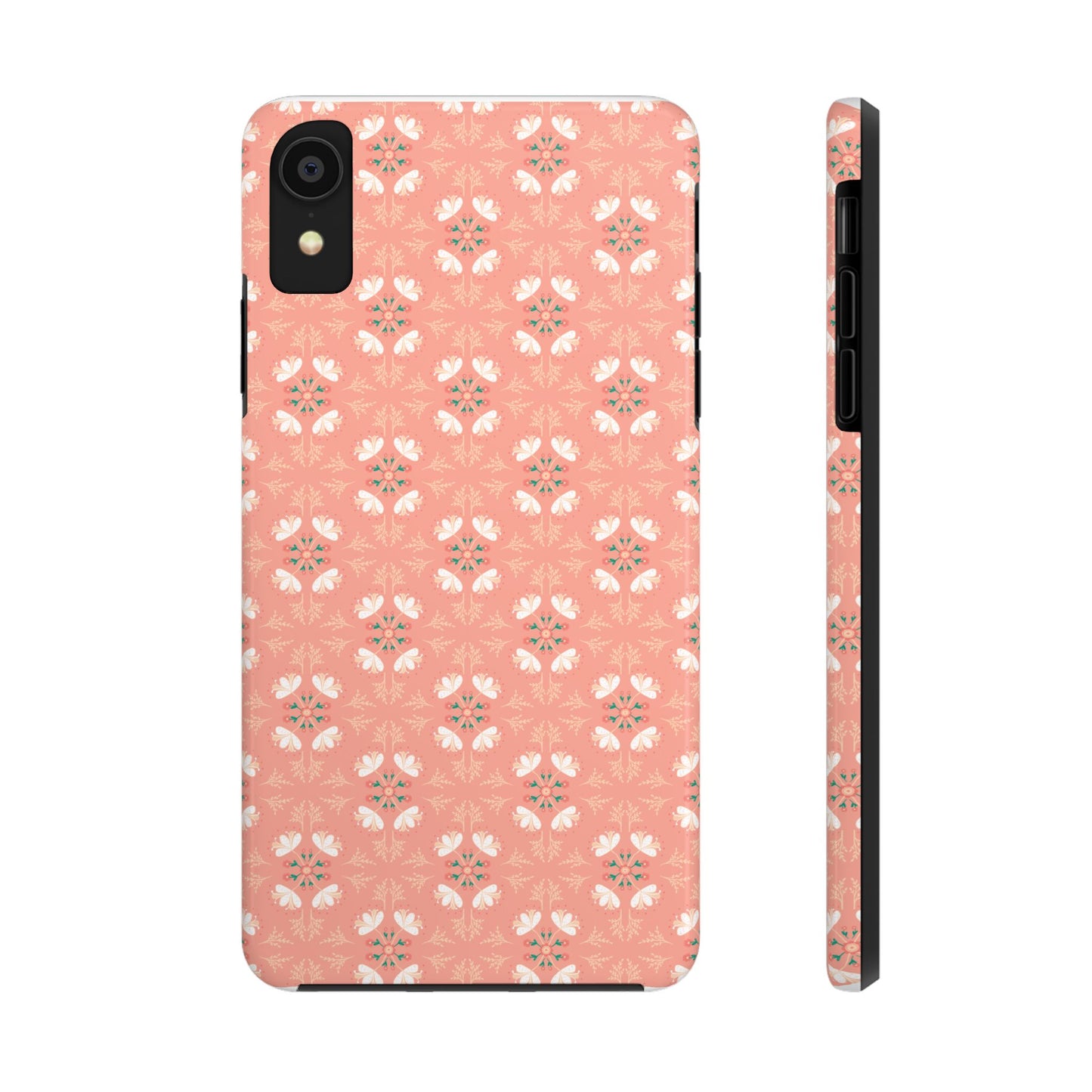 Pink Floral Tough Phone Cases