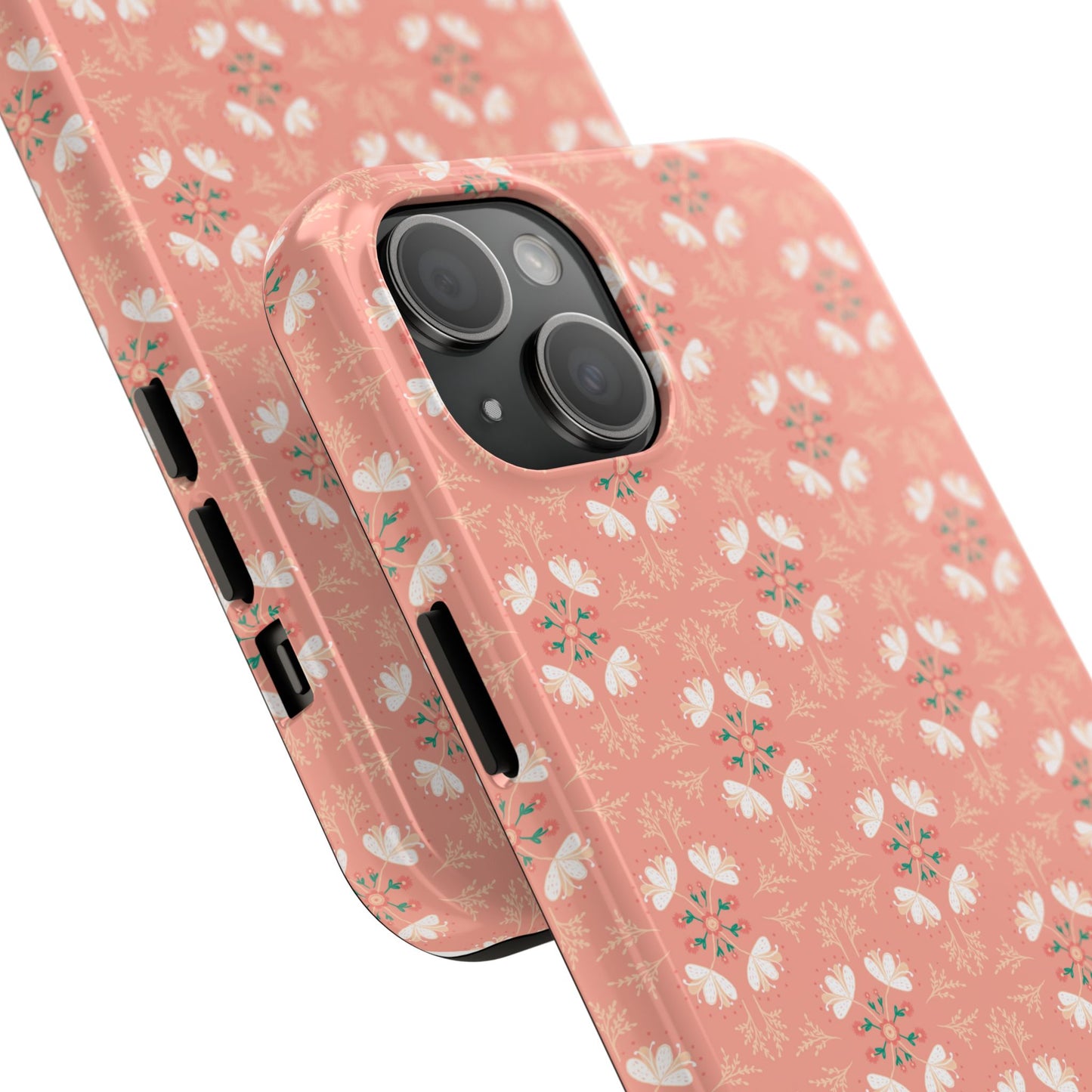Pink Floral Tough Phone Cases