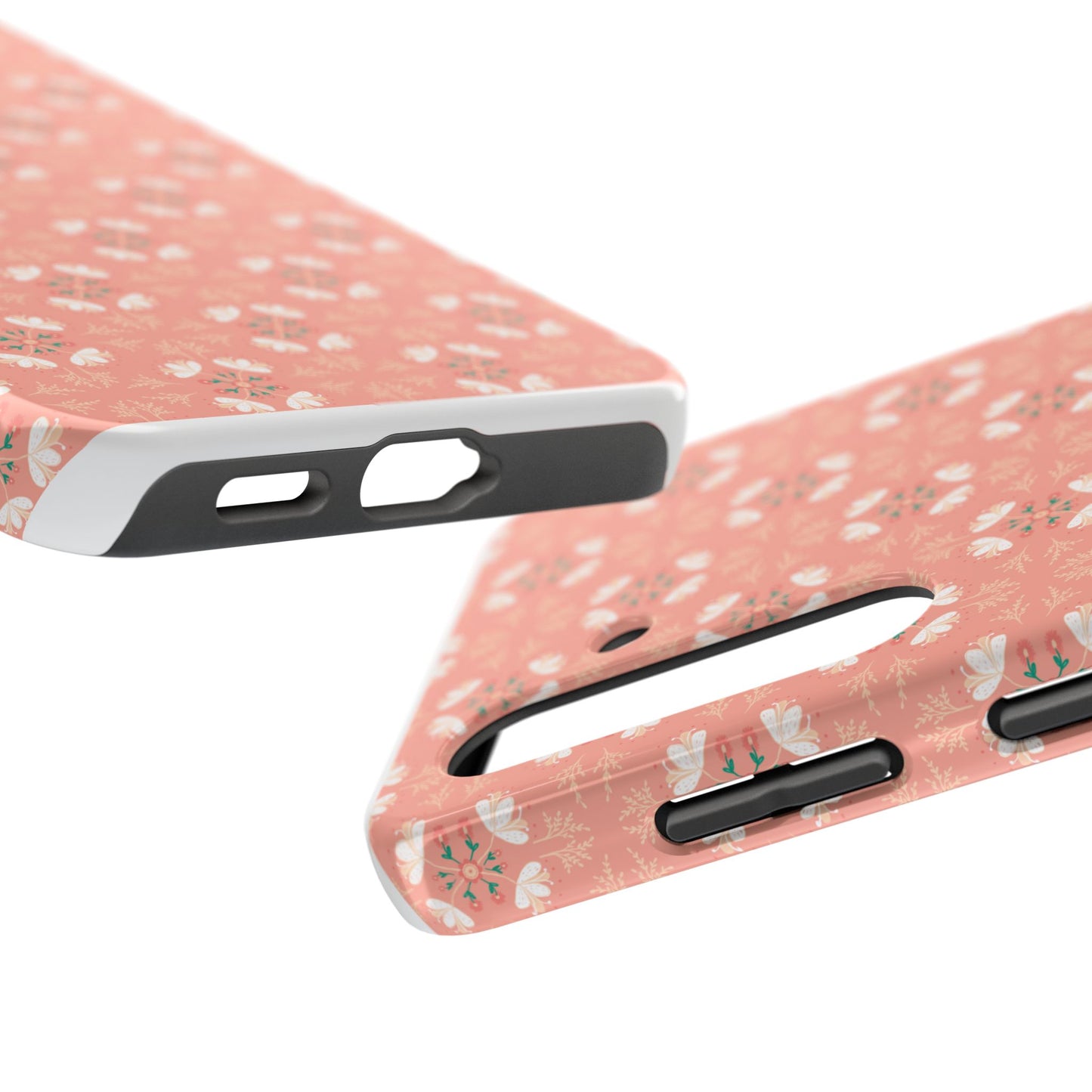Pink Floral Tough Phone Cases