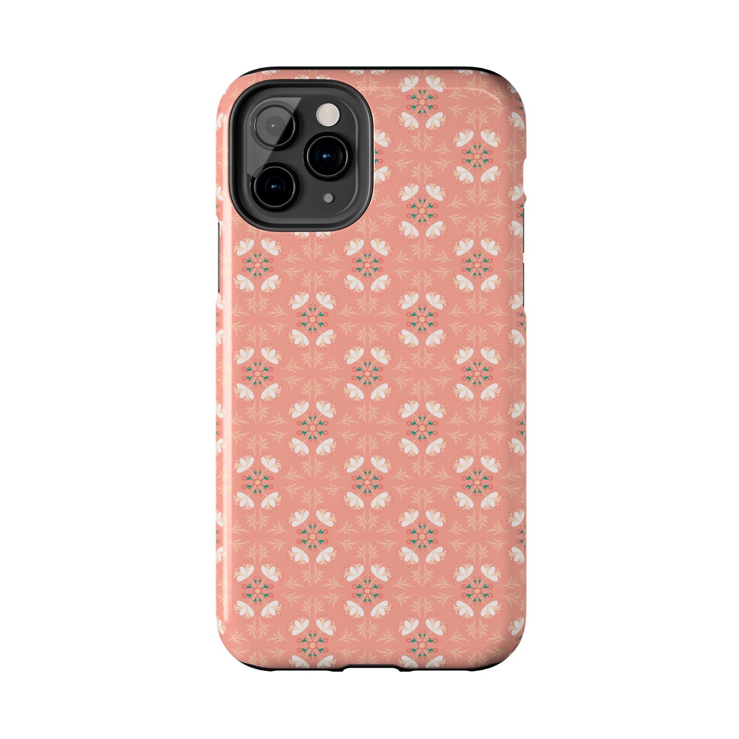 Pink Floral Tough Phone Cases
