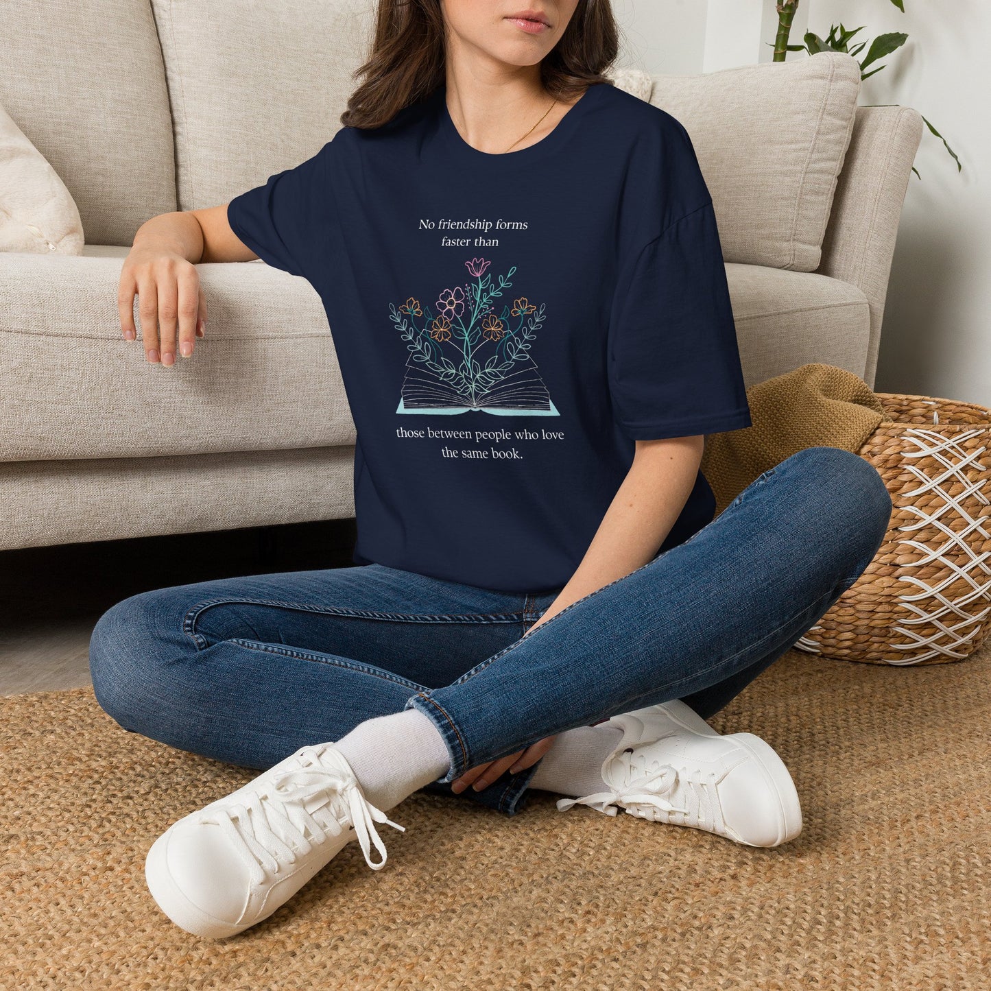 Bonded by Books Tee | Literary Friendship Tee | Gift for Readers