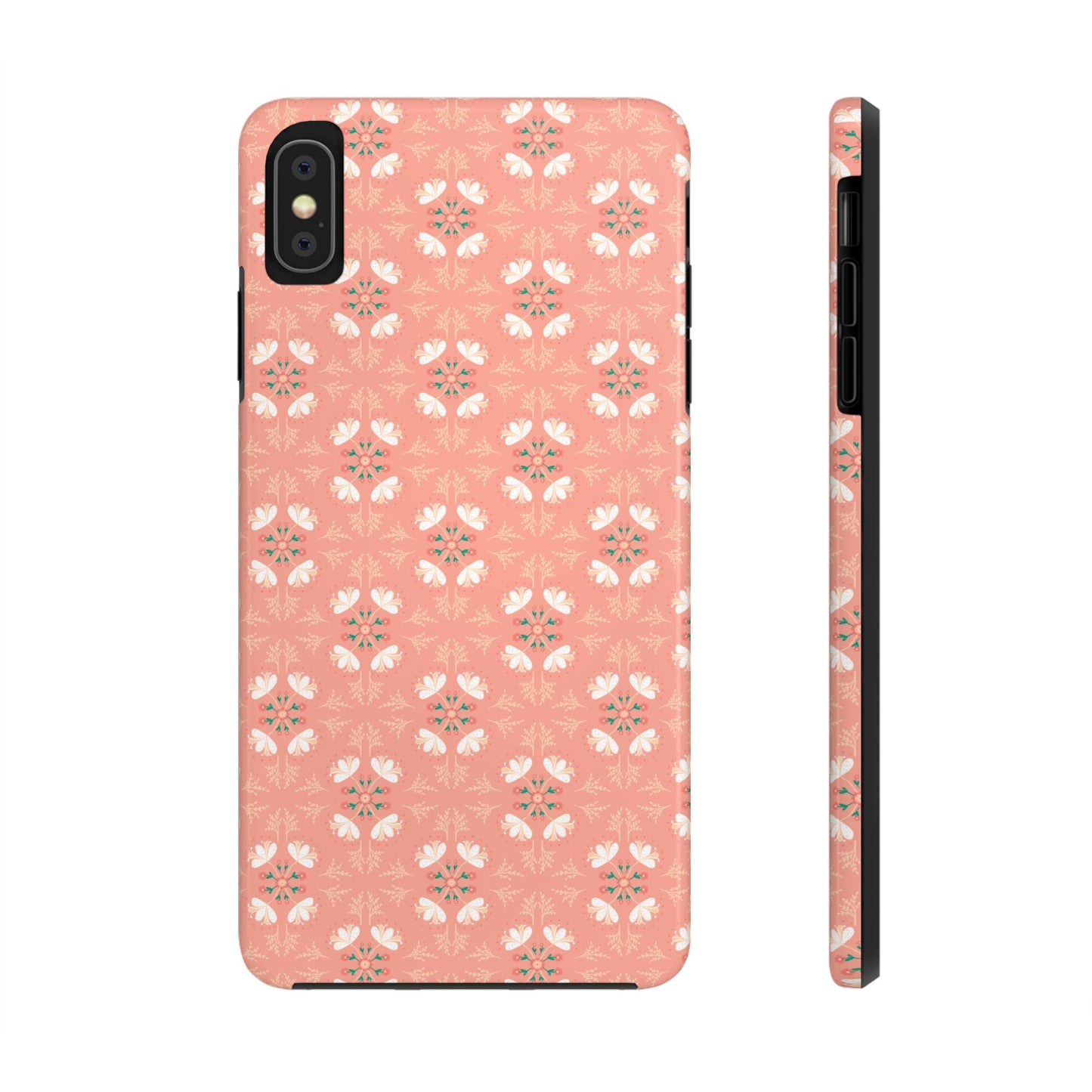 Pink Floral Tough Phone Cases