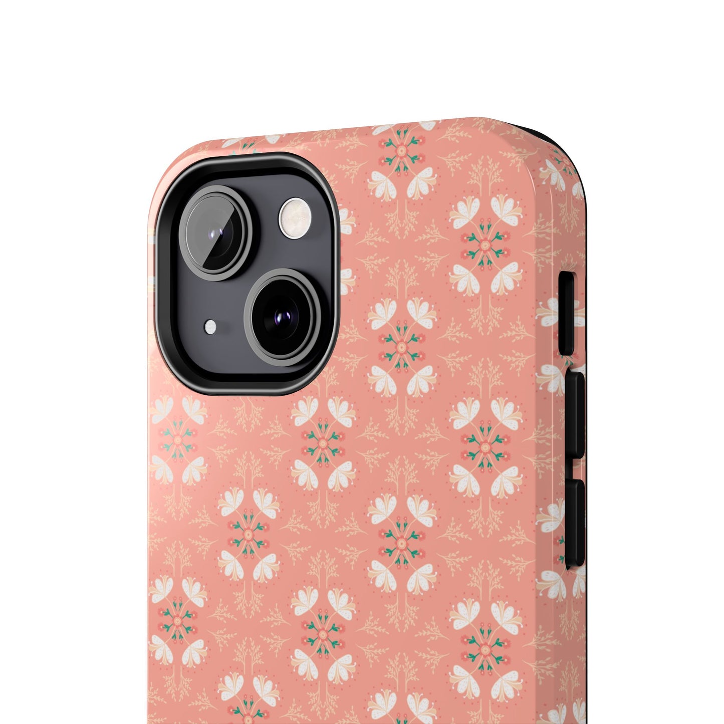 Pink Floral Tough Phone Cases