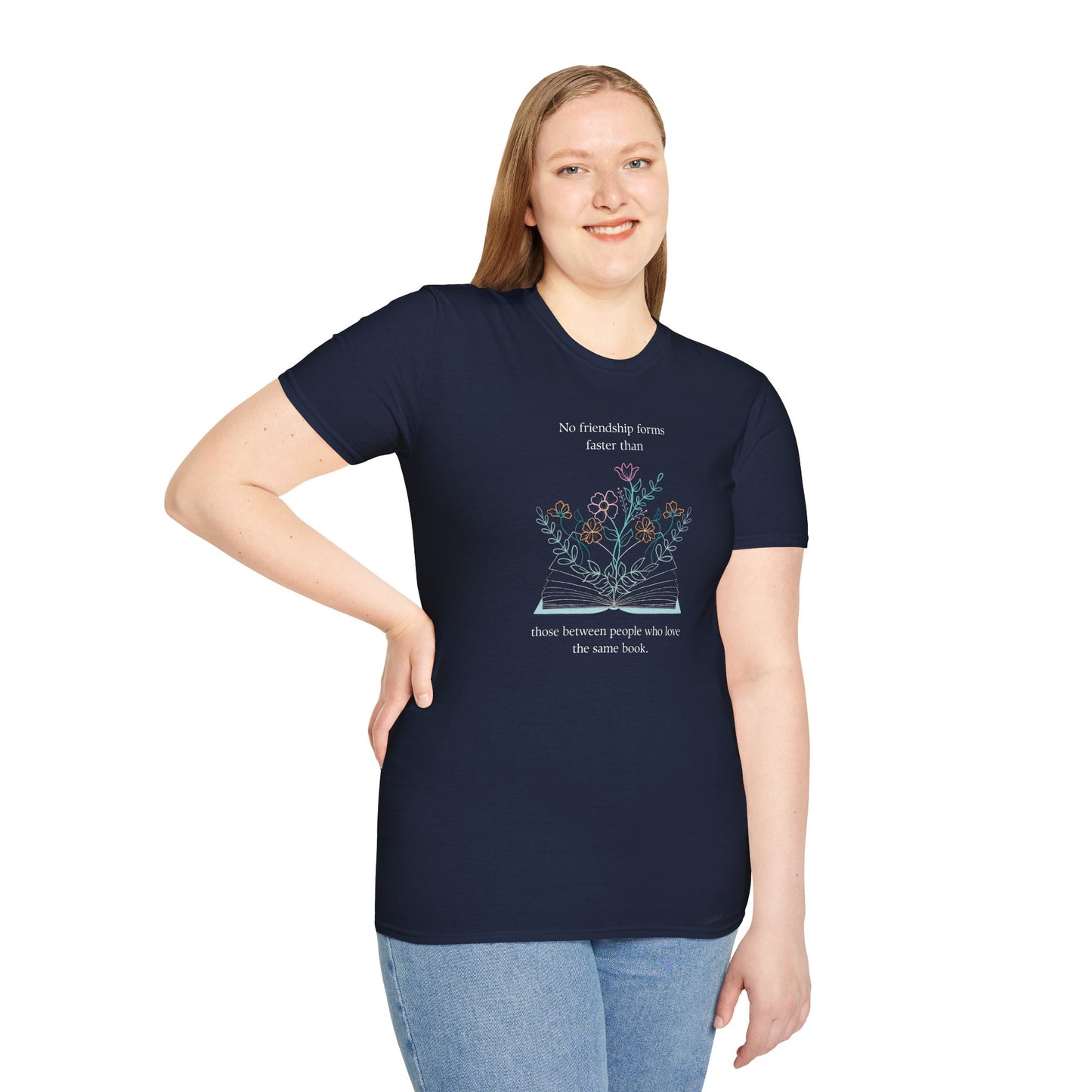 Bonded by Books Tee | Literary Friendship Tee | Gift for Readers