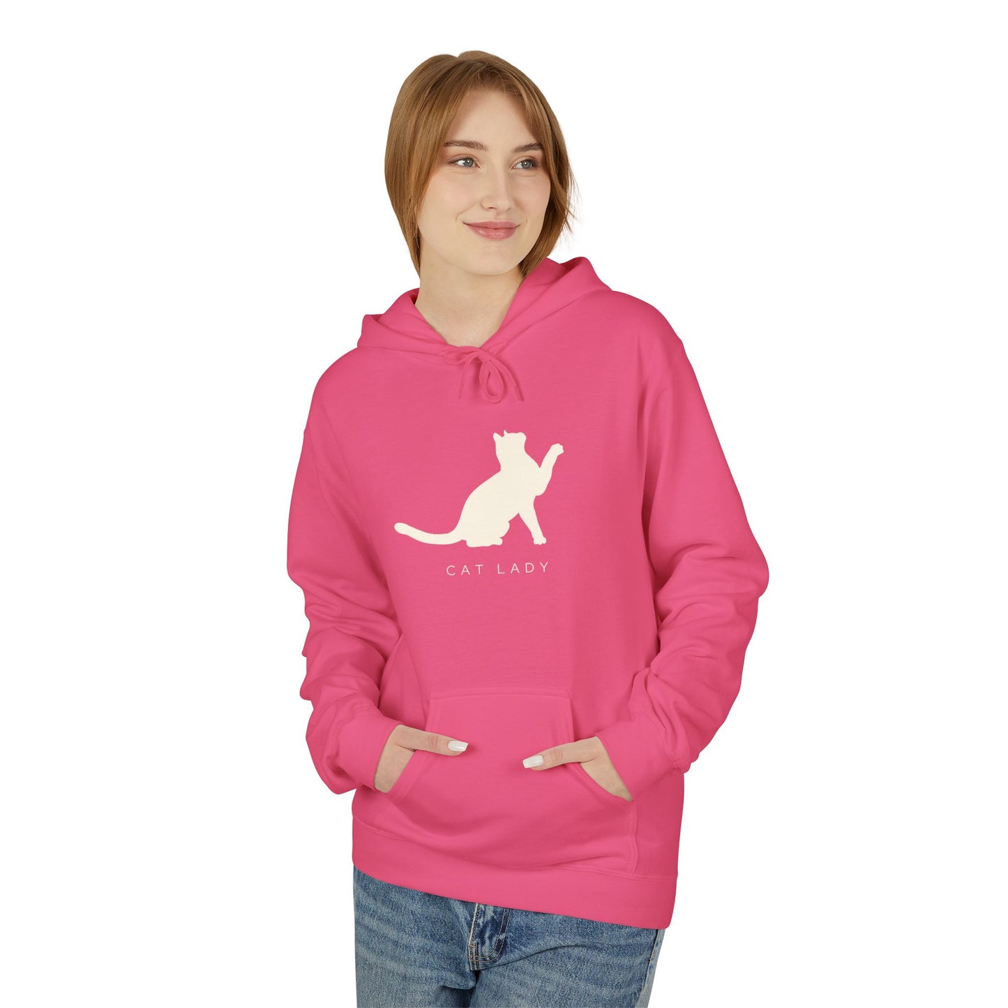 Cat Lady Fleece Hoodie