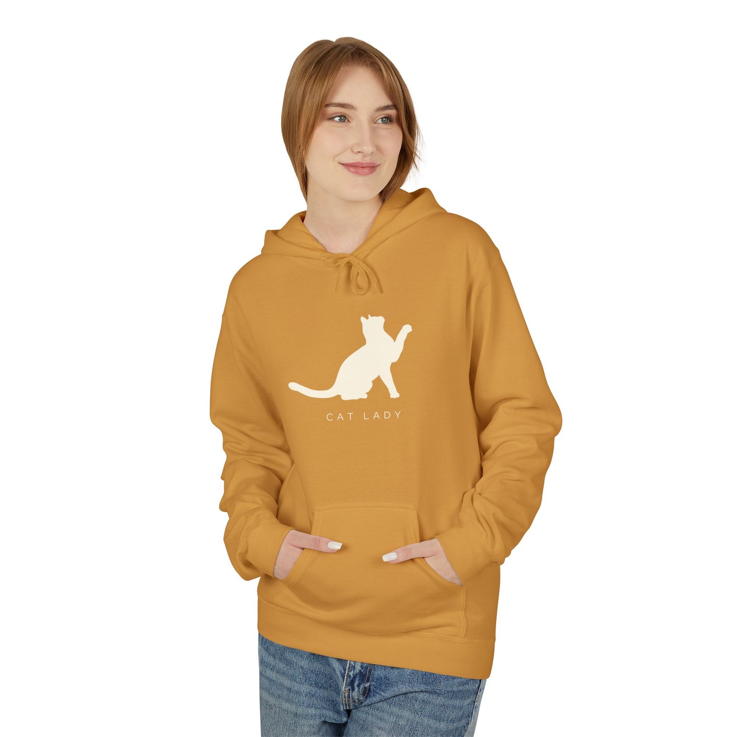 Cat Lady Fleece Hoodie