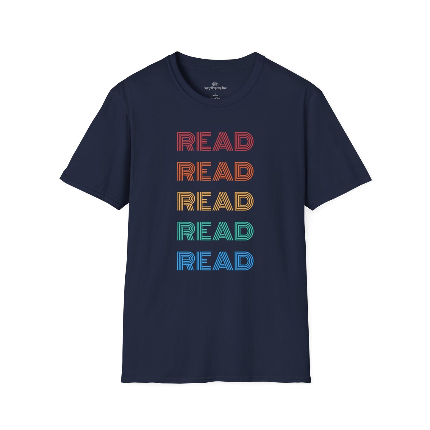 Rainbow READ T-Shirt | Book Lover Gift |  Rainbow Design