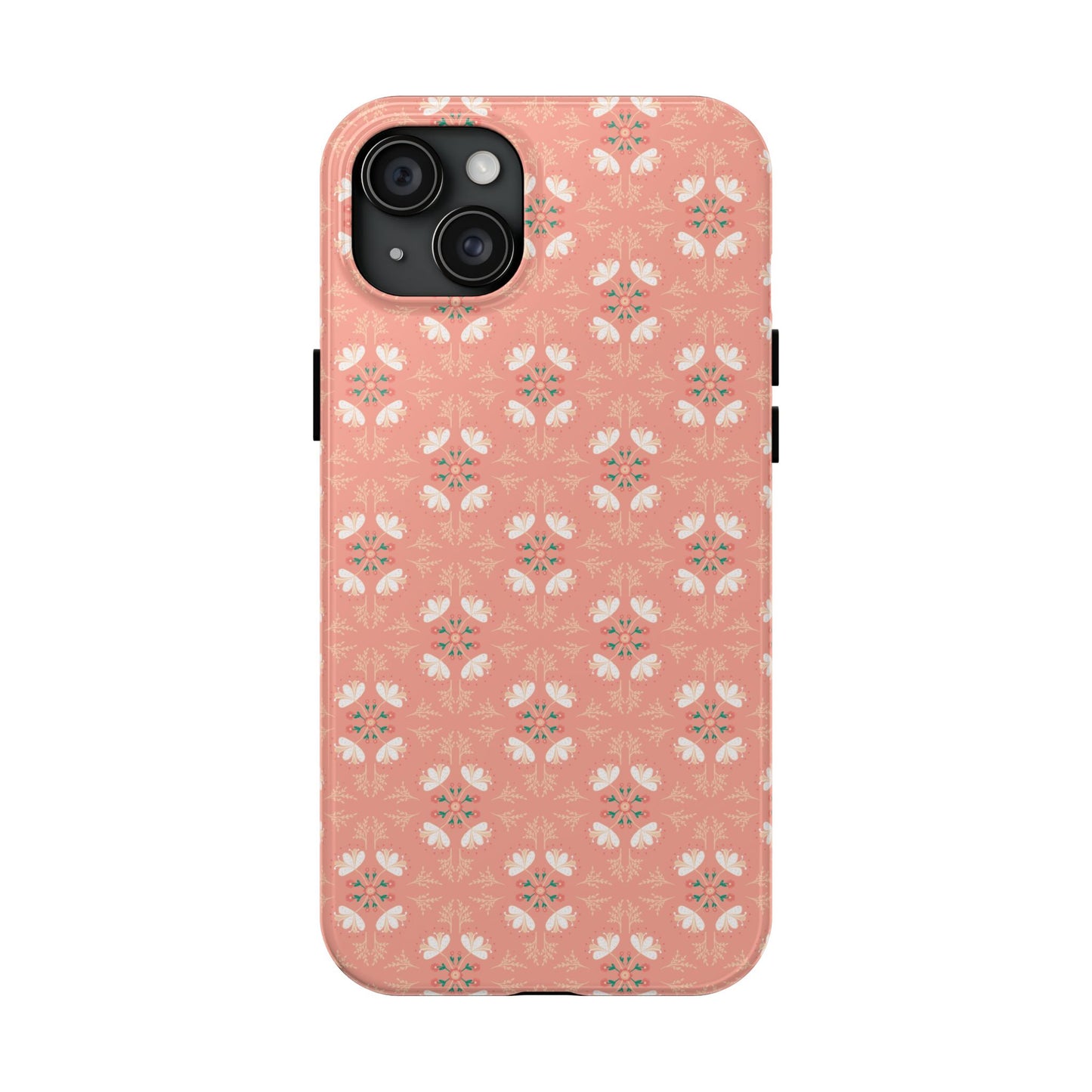 Pink Floral Tough Phone Cases