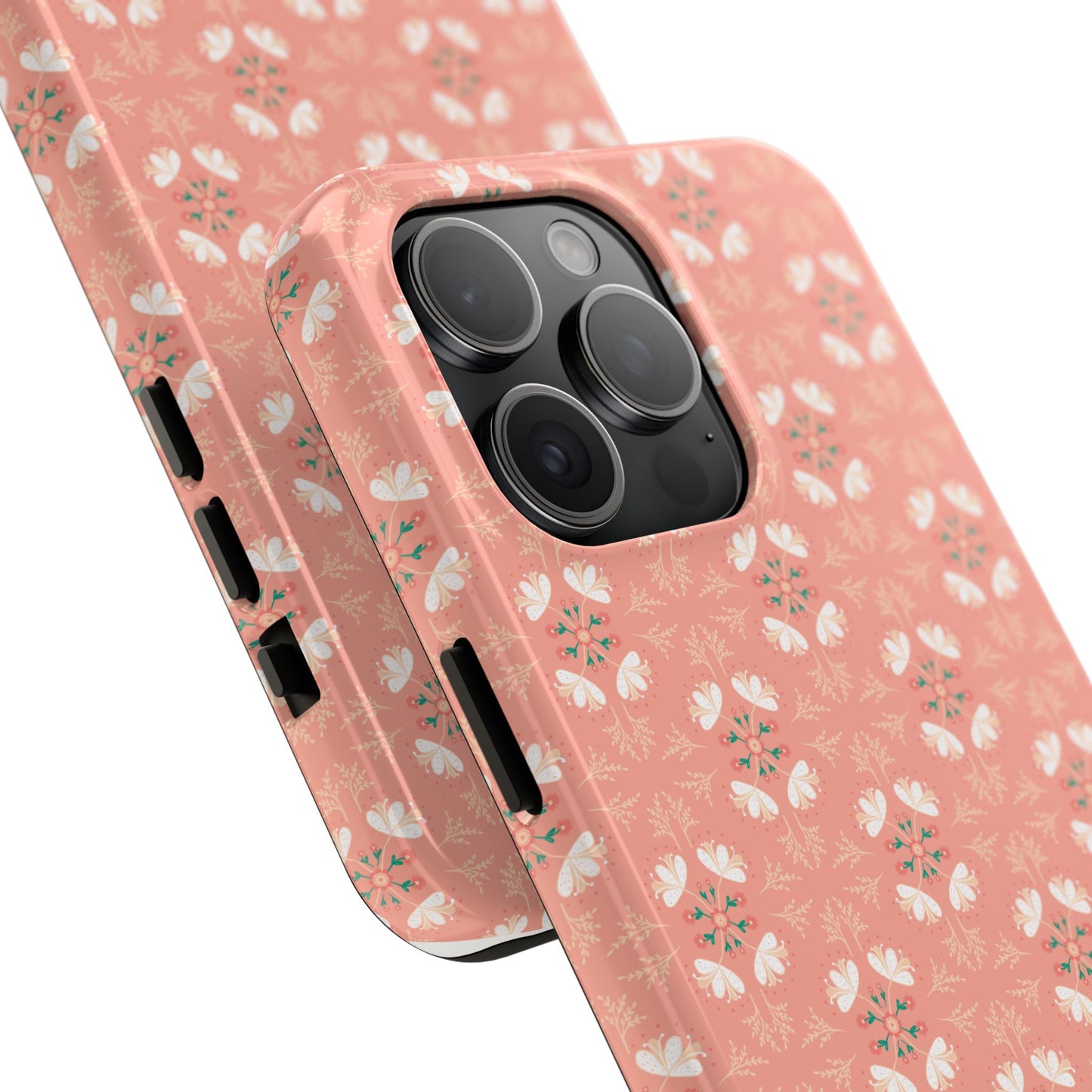 Pink Floral Tough Phone Cases