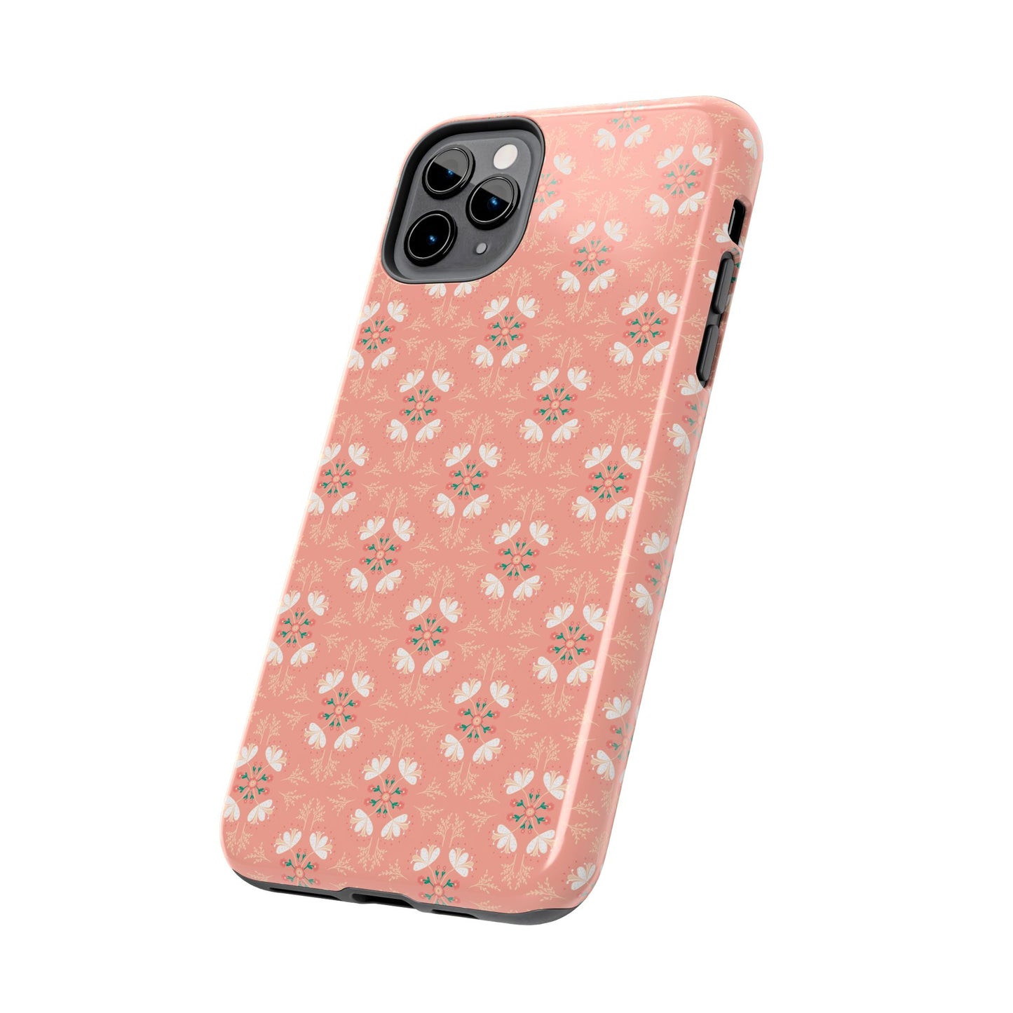 Pink Floral Tough Phone Cases