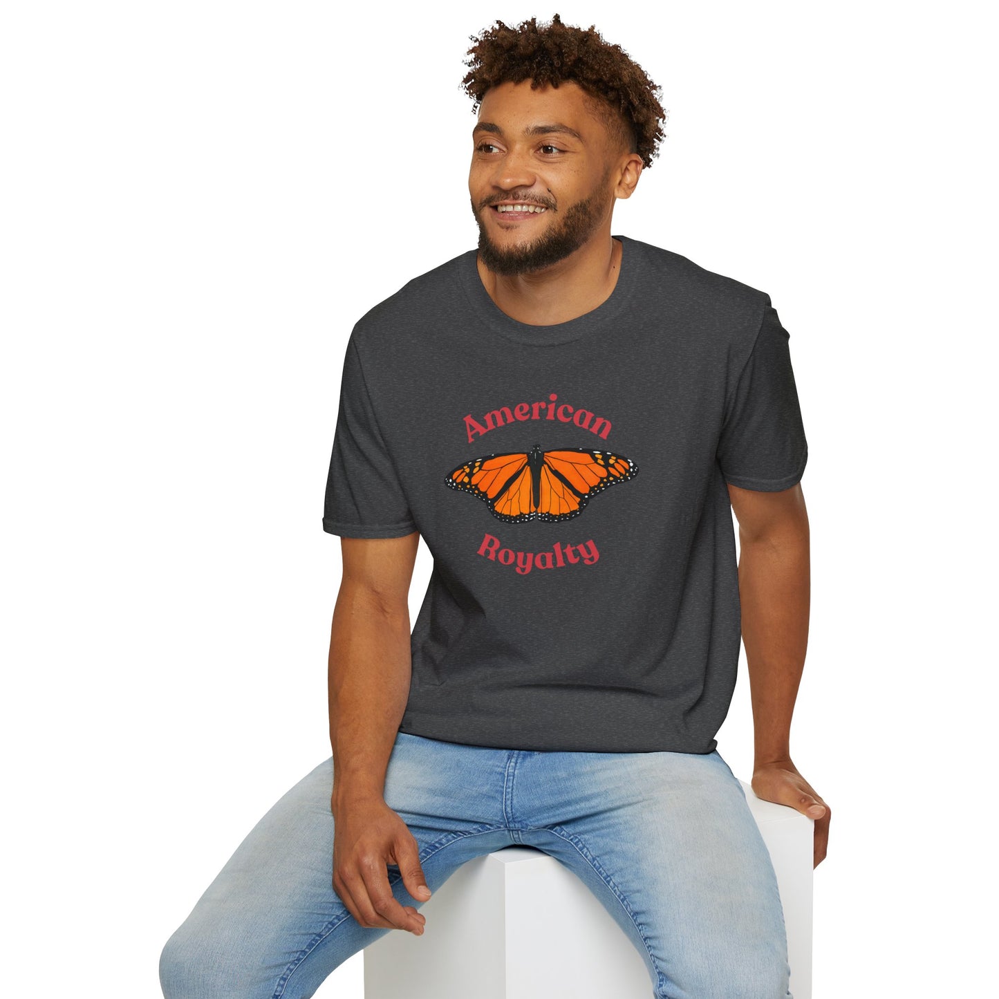 American Royalty Monarch Butterfly T-Shirt | No Kings Protest Tee | ACLU Donation