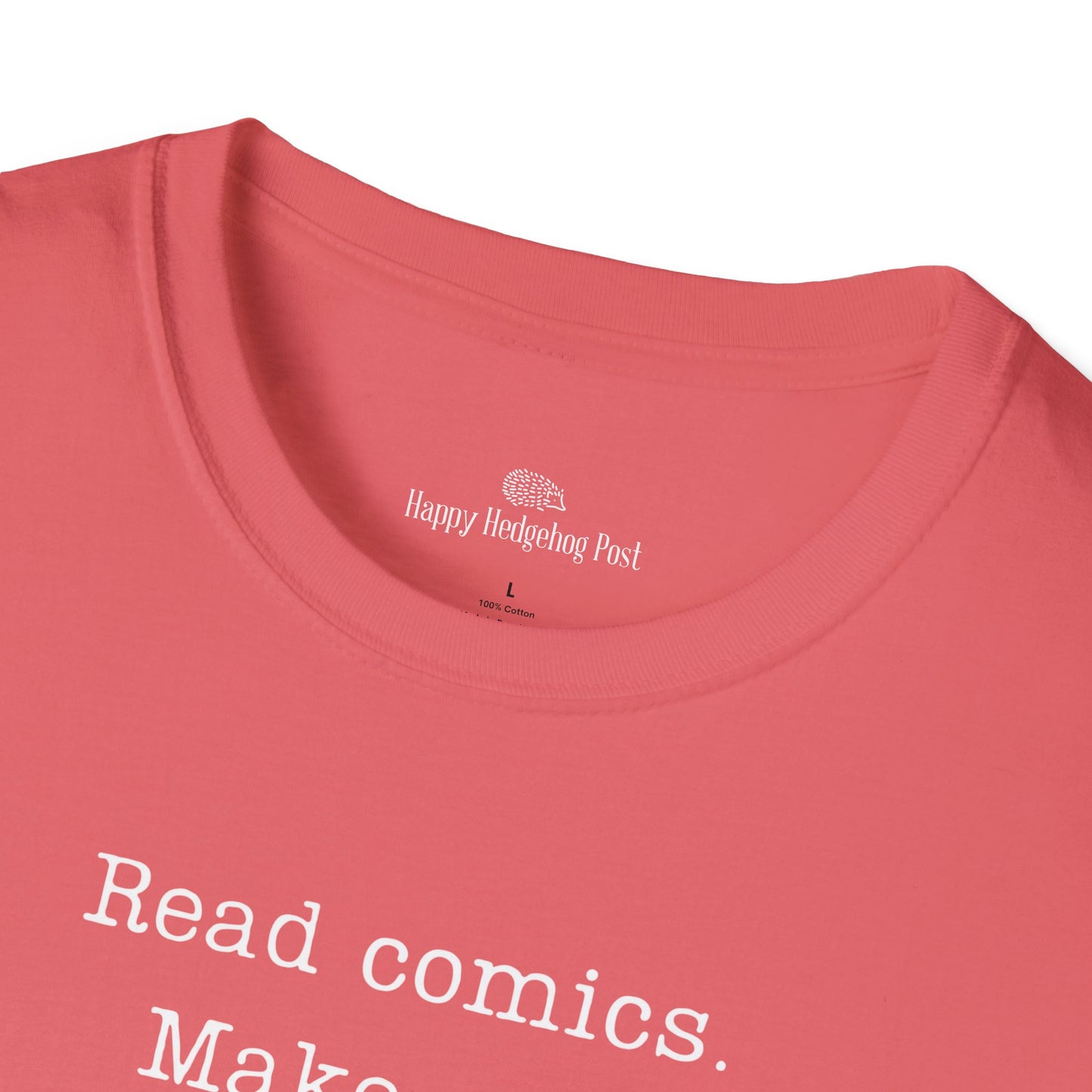 Read Comics Fight Fascism T-Shirt | Anti-Fascist Activist Tee | Comic Book Resistance | ACLU Donation