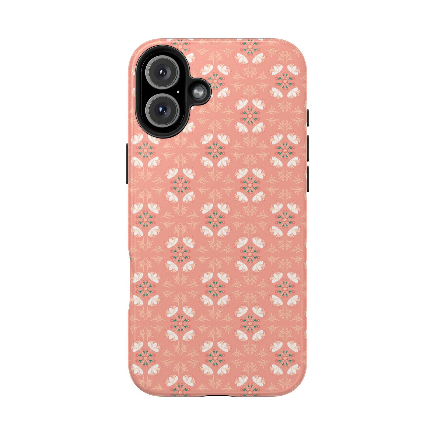Pink Floral Tough Phone Cases