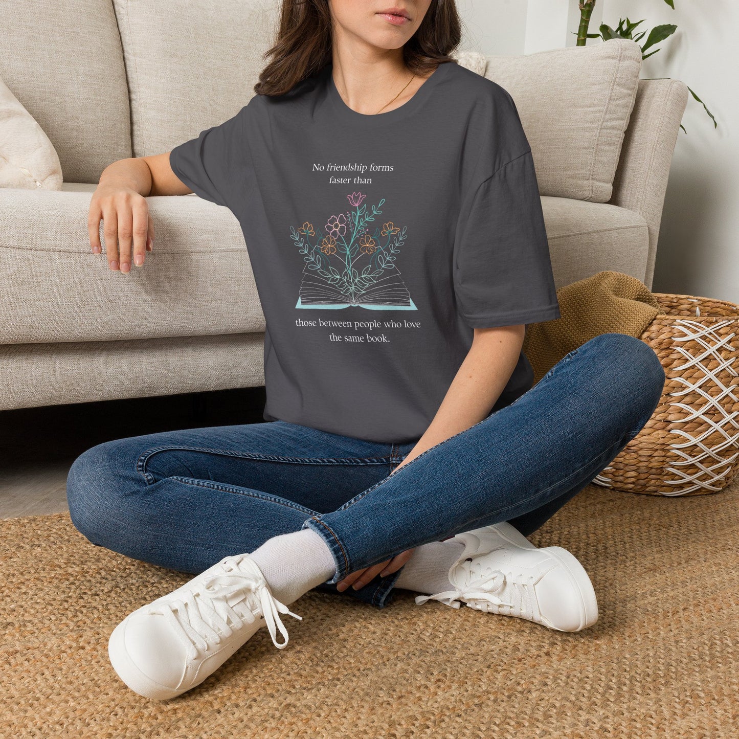 Bonded by Books Tee | Literary Friendship Tee | Gift for Readers
