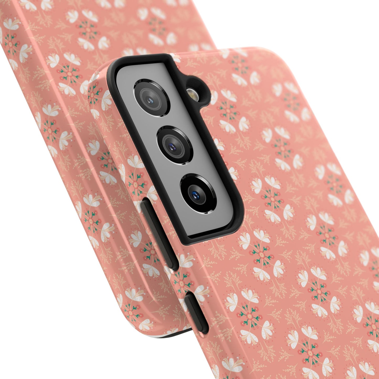Pink Floral Tough Phone Cases