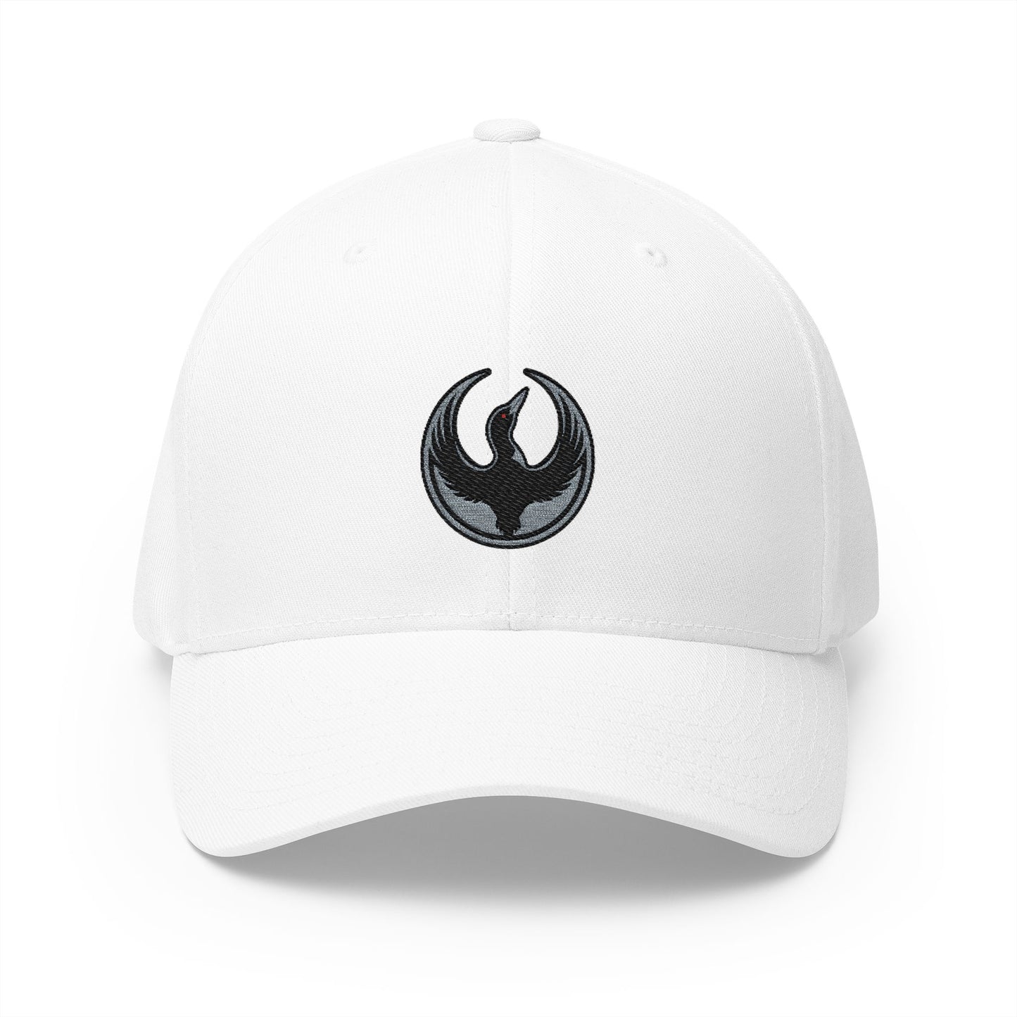 Minnesota Rebel Loon Structured Cap | Embroidered Resistance Symbol Baseball Hat | Fitted Stretch Band | 100% Profits to ACLU MN & Second Harvest Heartland