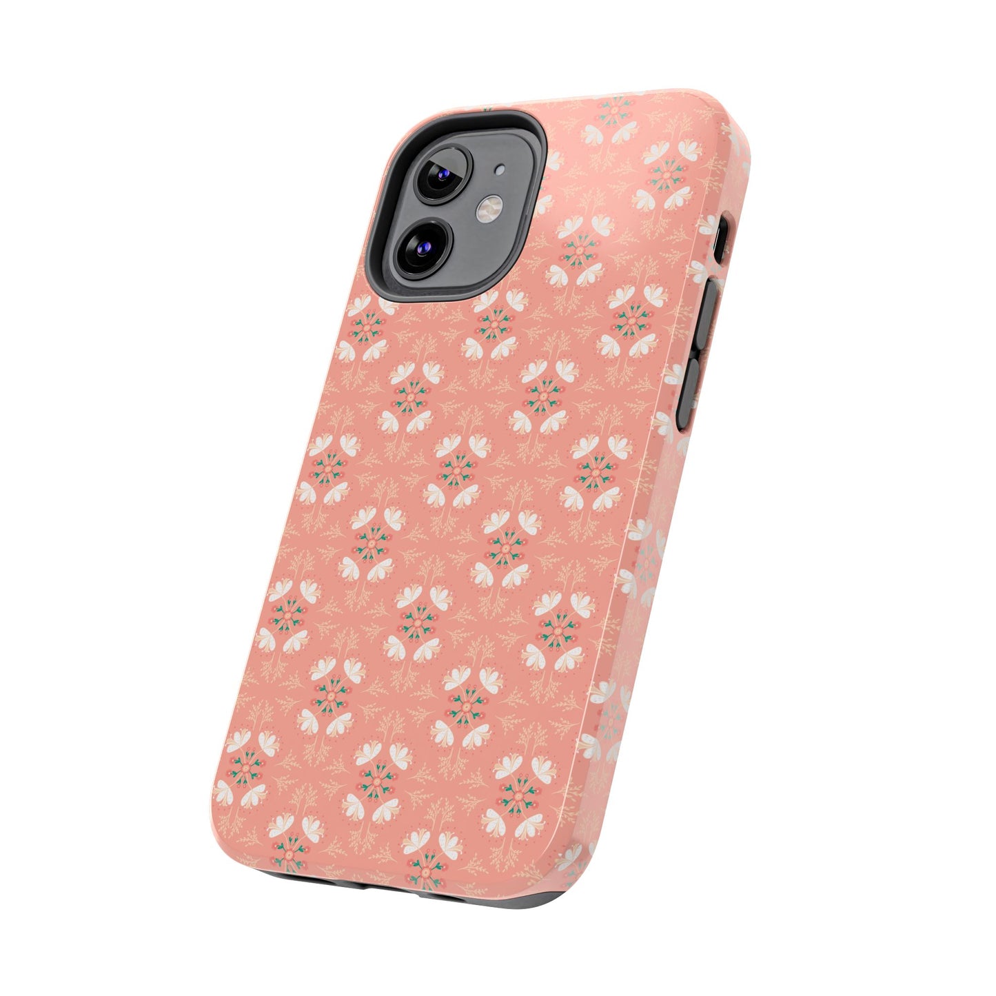 Pink Floral Tough Phone Cases