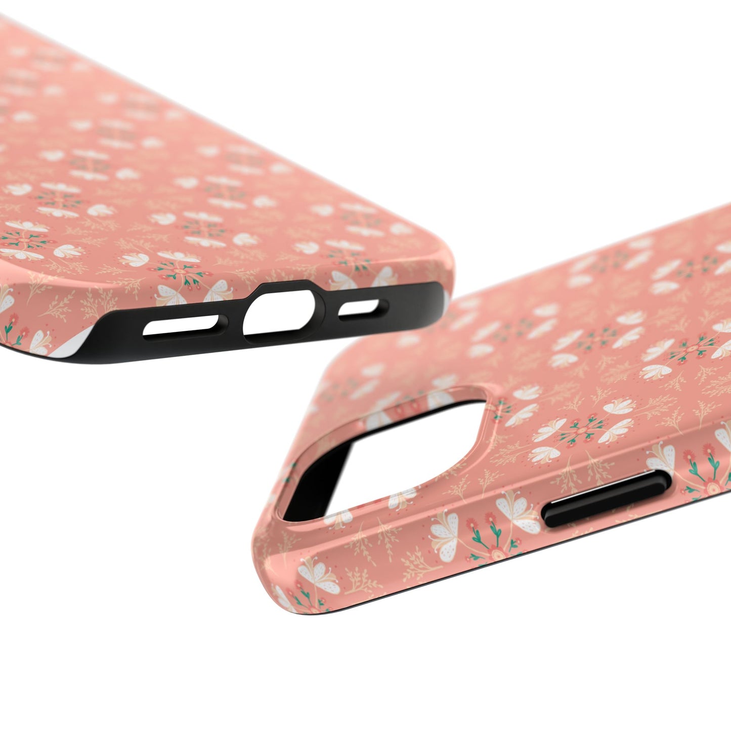 Pink Floral Tough Phone Cases