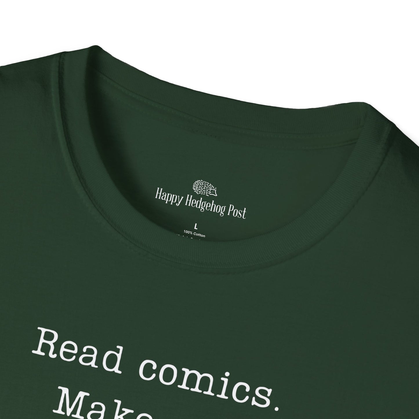 Read Comics Fight Fascism T-Shirt | Anti-Fascist Activist Tee | Comic Book Resistance | ACLU Donation