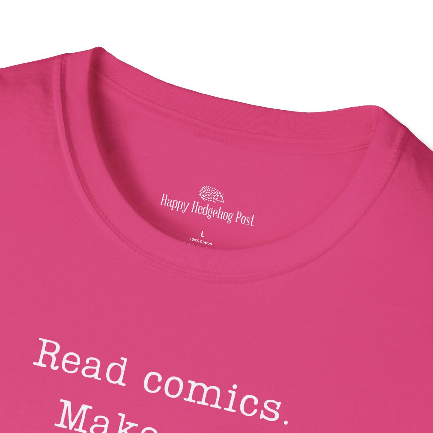 Read Comics Fight Fascism T-Shirt | Anti-Fascist Activist Tee | Comic Book Resistance | ACLU Donation