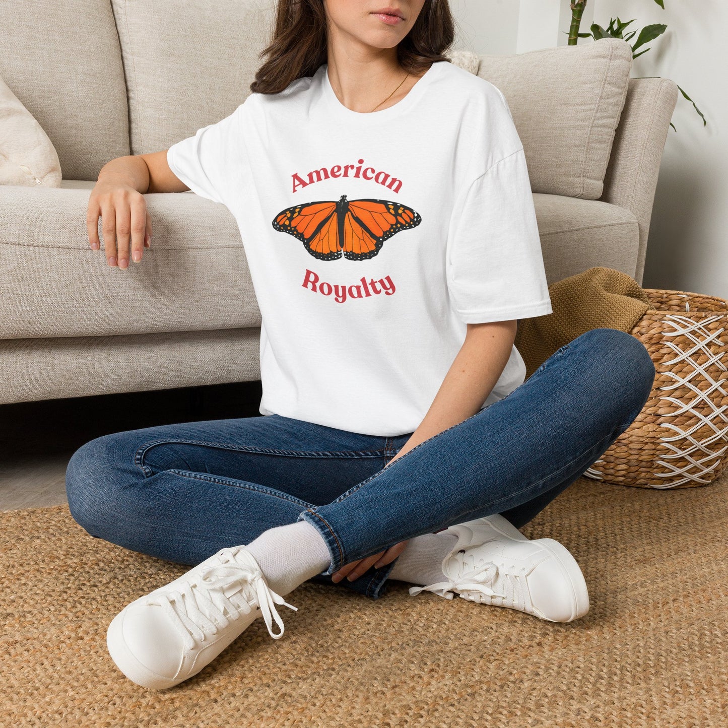American Royalty Monarch Butterfly T-Shirt | No Kings Protest Tee | ACLU Donation