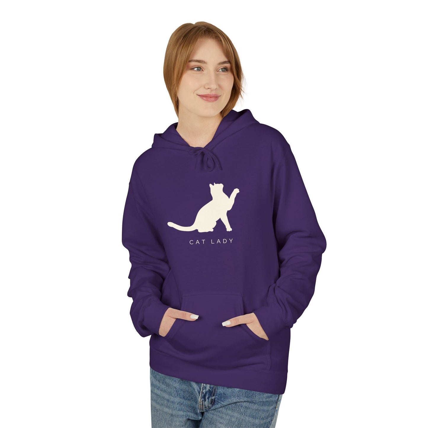 Cat Lady Fleece Hoodie