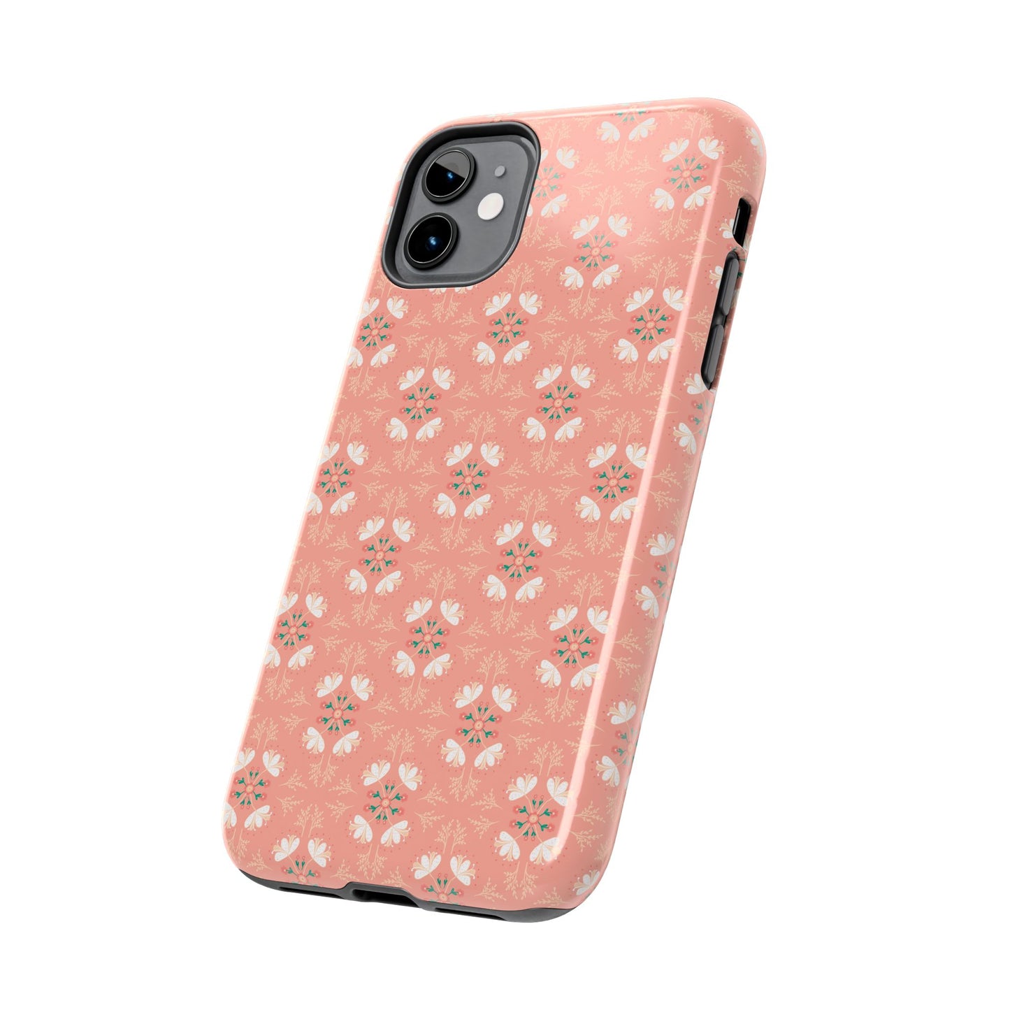 Pink Floral Tough Phone Cases