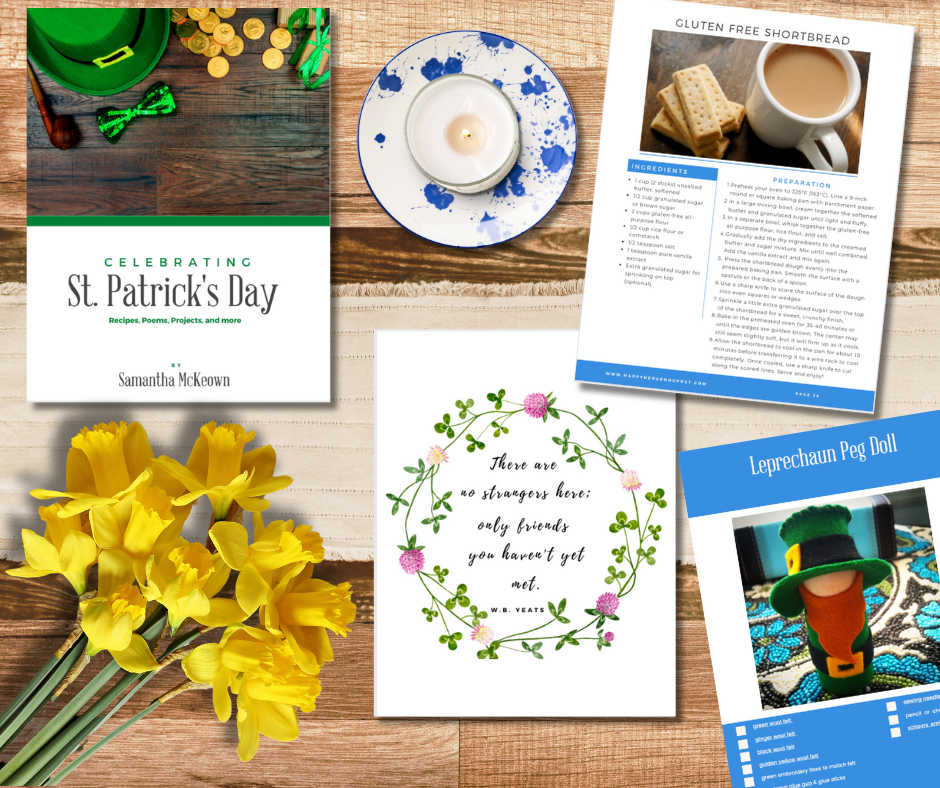St Patrick's Day Celebration Guide PDF| Crafts, Recipes, Poems | Waldorf Homeschool