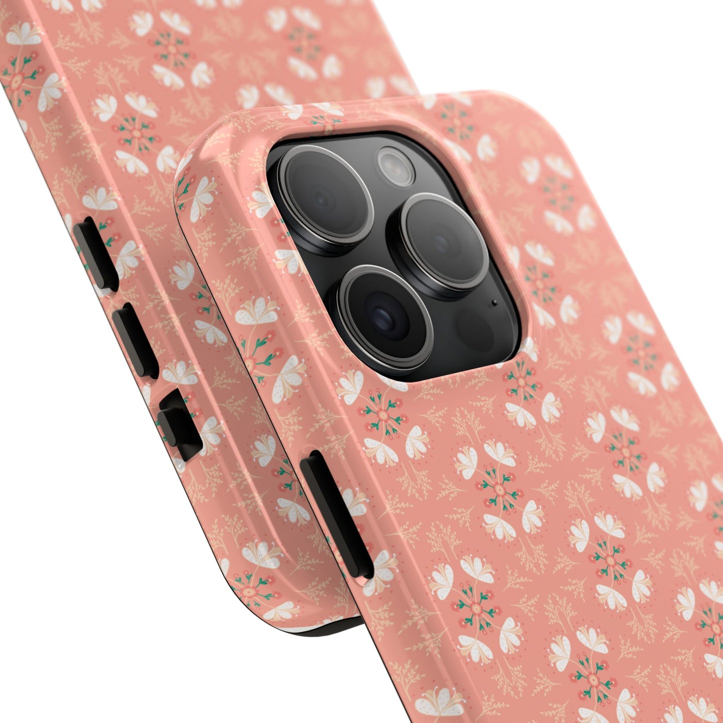 Pink Floral Tough Phone Cases