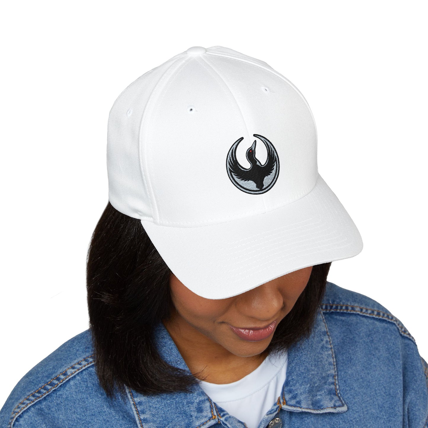 Minnesota Rebel Loon Structured Cap | Embroidered Resistance Symbol Baseball Hat | Fitted Stretch Band | 100% Profits to ACLU MN & Second Harvest Heartland