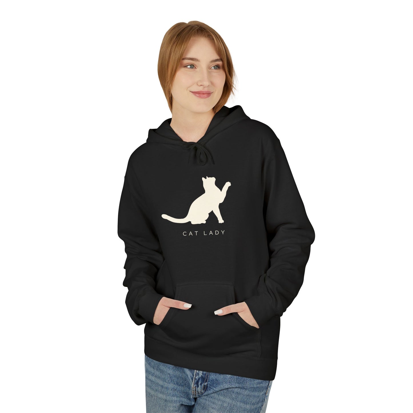 Cat Lady Fleece Hoodie