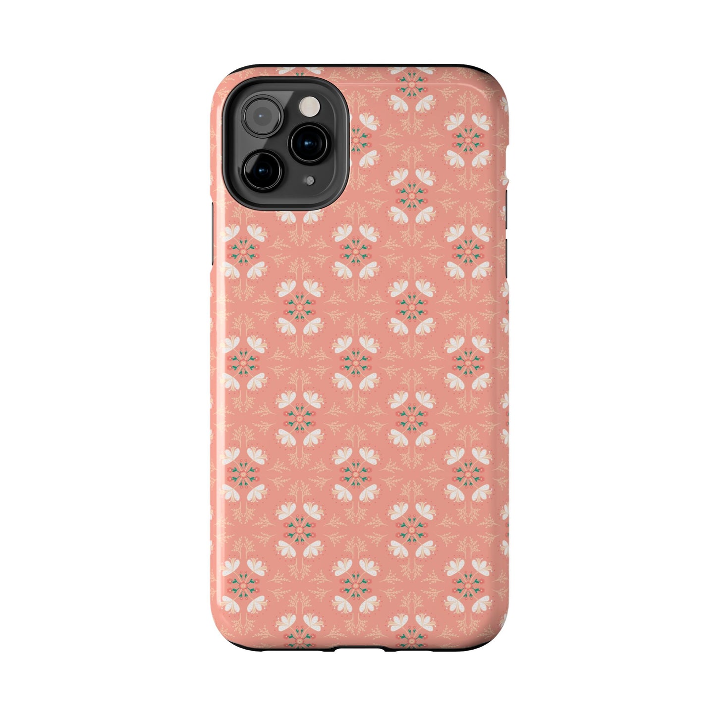 Pink Floral Tough Phone Cases